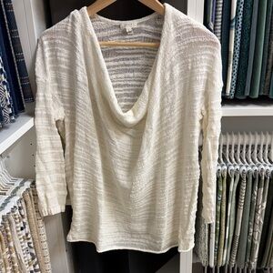 Soft Joie Cream Cowl Neck Sweater